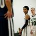 Arbor Prep HIgh School Tariq Stinson smiles after scoring in the game against Rudolf Steiner on Tuesday, Jan. 22. The Gators won 65-58. Daniel Brenner I AnnArbor.com